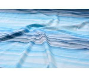 Jersey - Wavy Stripes blau